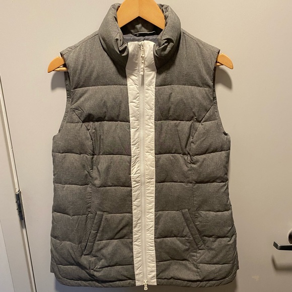 Talbots Gray Quilted Puffer Vest - Gray Small - Picture 1 of 4